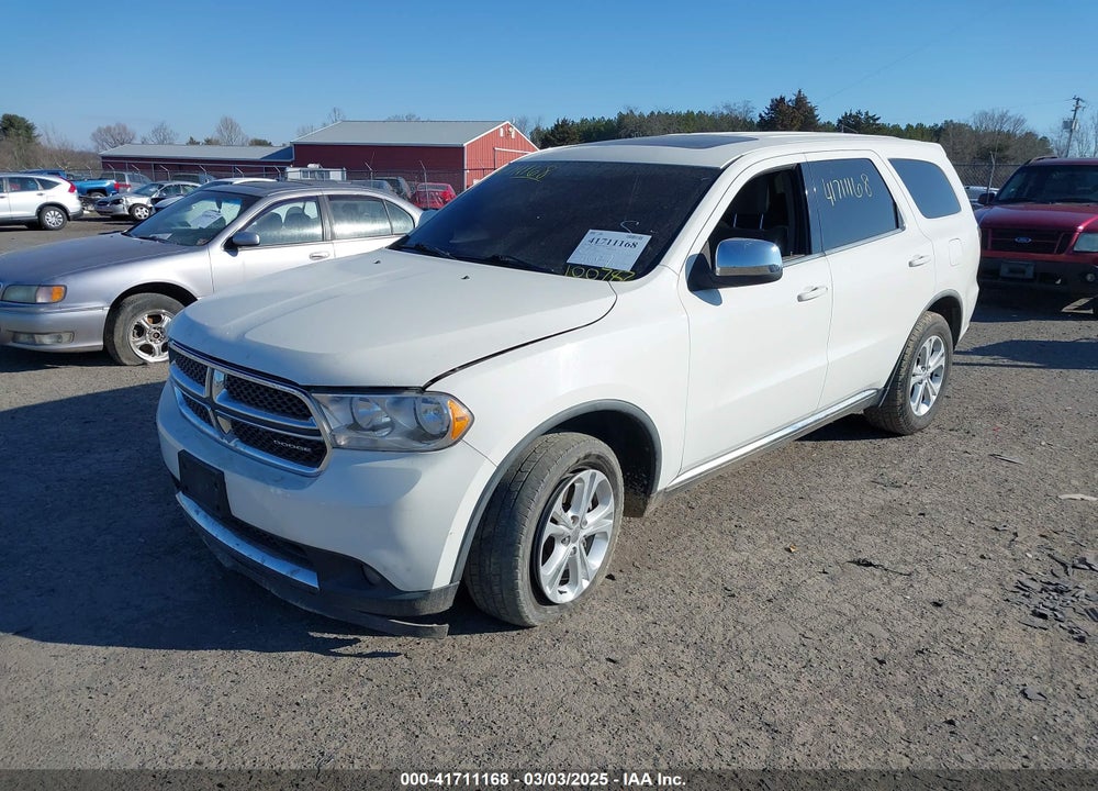 2012 DODGE DURANGO SXT VIN: 1C4RDJAG6CC100782