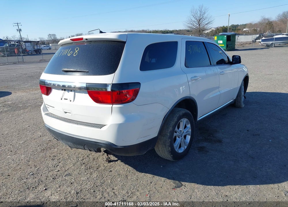 2012 DODGE DURANGO SXT VIN: 1C4RDJAG6CC100782