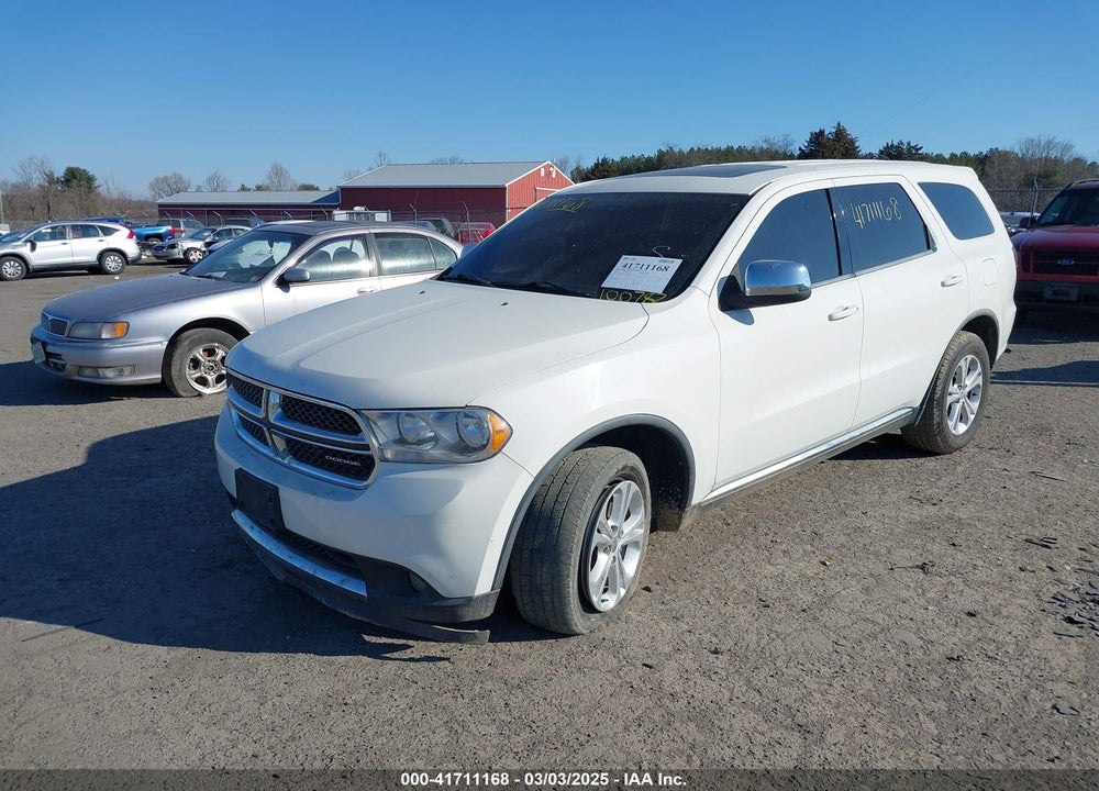 2012 DODGE DURANGO SXT VIN: 1C4RDJAG6CC100782