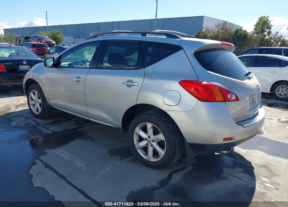 2009 NISSAN MURANO VIN: JN8AZ18U29W030638