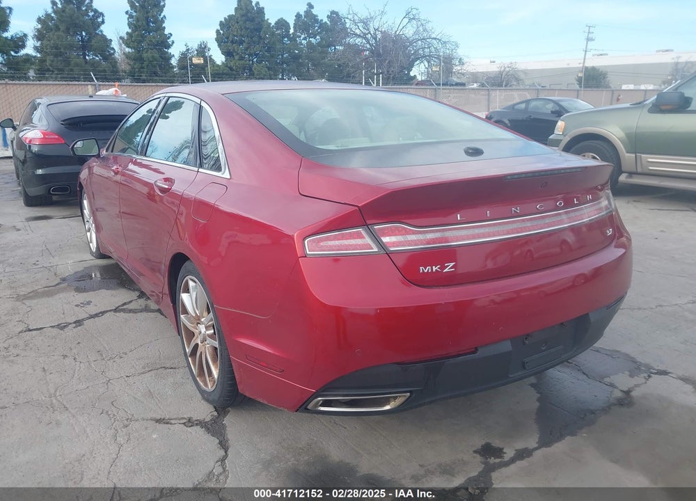 2014 LINCOLN MKZ VIN: 3LN6L2GK0ER803608