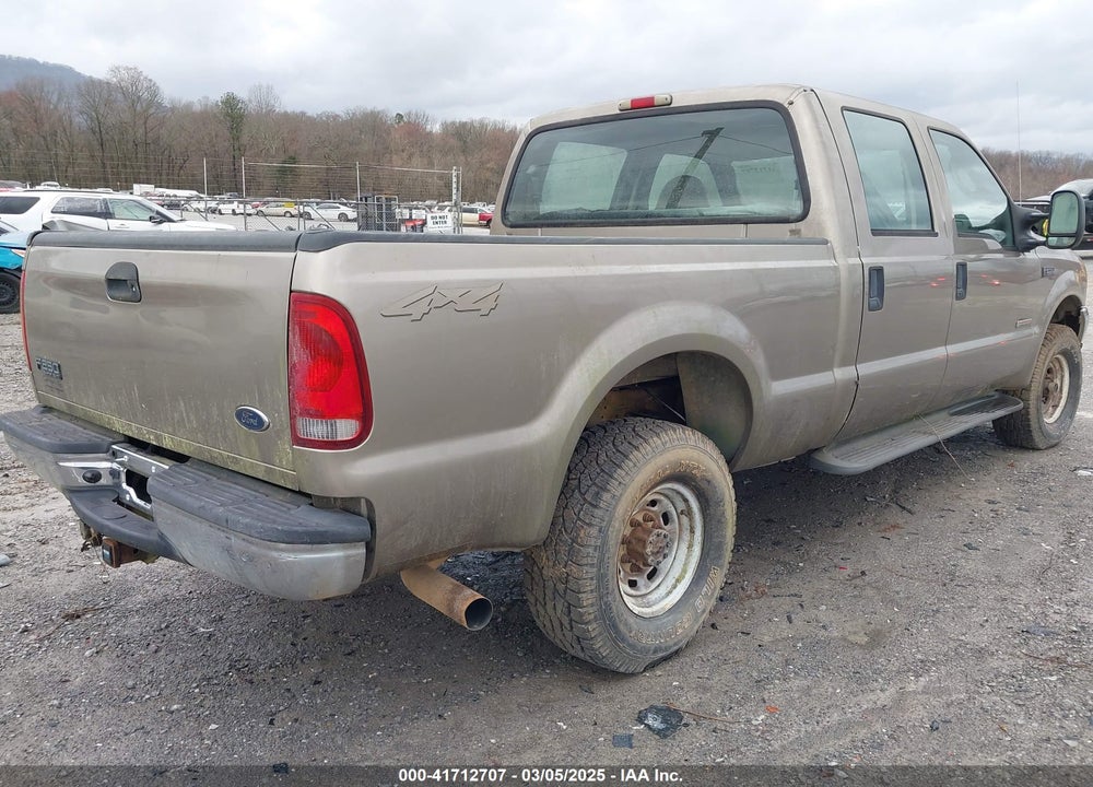 2004 FORD F250 SUPER DUTY VIN: 1FTNW21P54EB55499