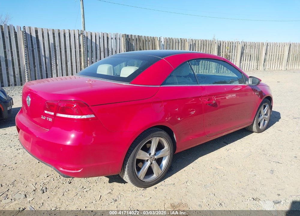 2012 VOLKSWAGEN EOS LUX VIN: WVWFW7AH6CV021562