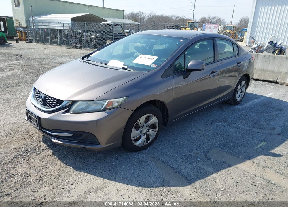 2013 HONDA CIVIC LX VIN: 19XFB2F50DE295312