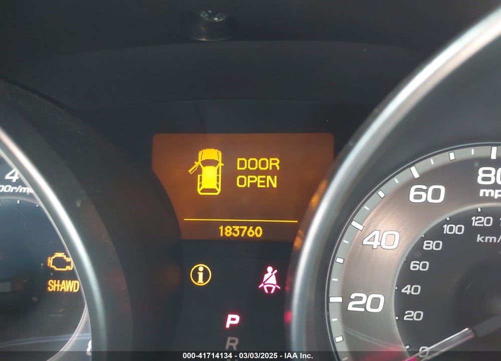 2011 ACURA MDX VIN: 2HNYD2H20BH514724