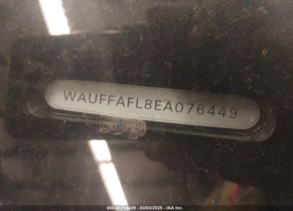 2014 AUDI A4 VIN: WAUFFAFL8EA076449
