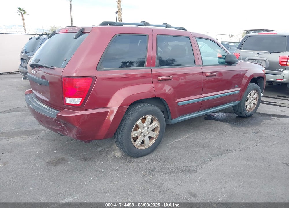 2008 JEEP GRAND CHEROKEE LAREDO VIN: 1J8GS48KX8C153221
