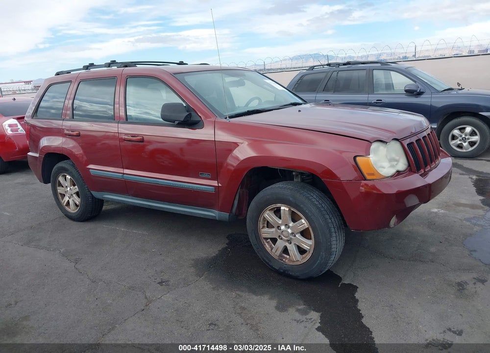 2008 JEEP GRAND CHEROKEE LAREDO VIN: 1J8GS48KX8C153221