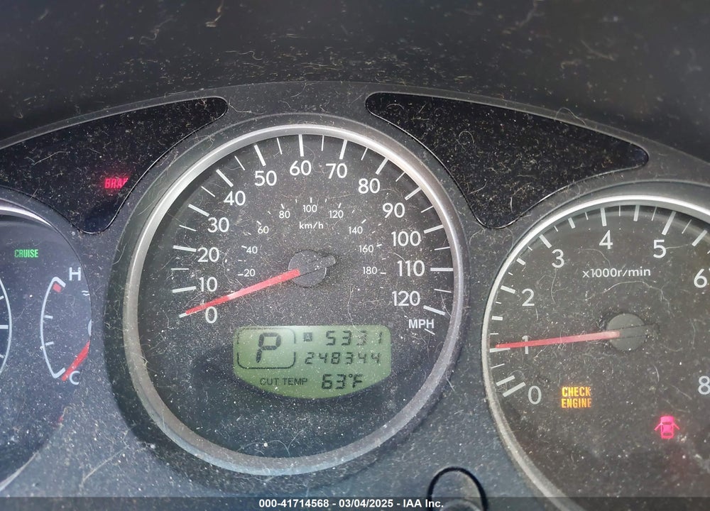 2007 SUBARU FORESTER 2.5X VIN: JF1SG63697H739859