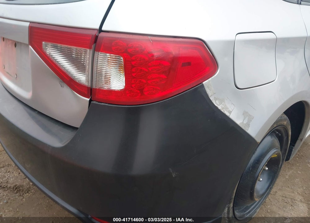 2009 SUBARU IMPREZA VIN: JF1GH74699H809340