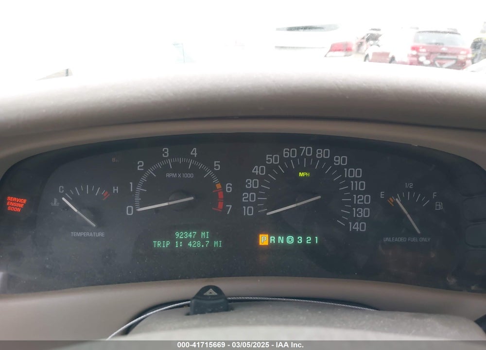 2001 BUICK PARK AVENUE VIN: 1G4CW54K614244794