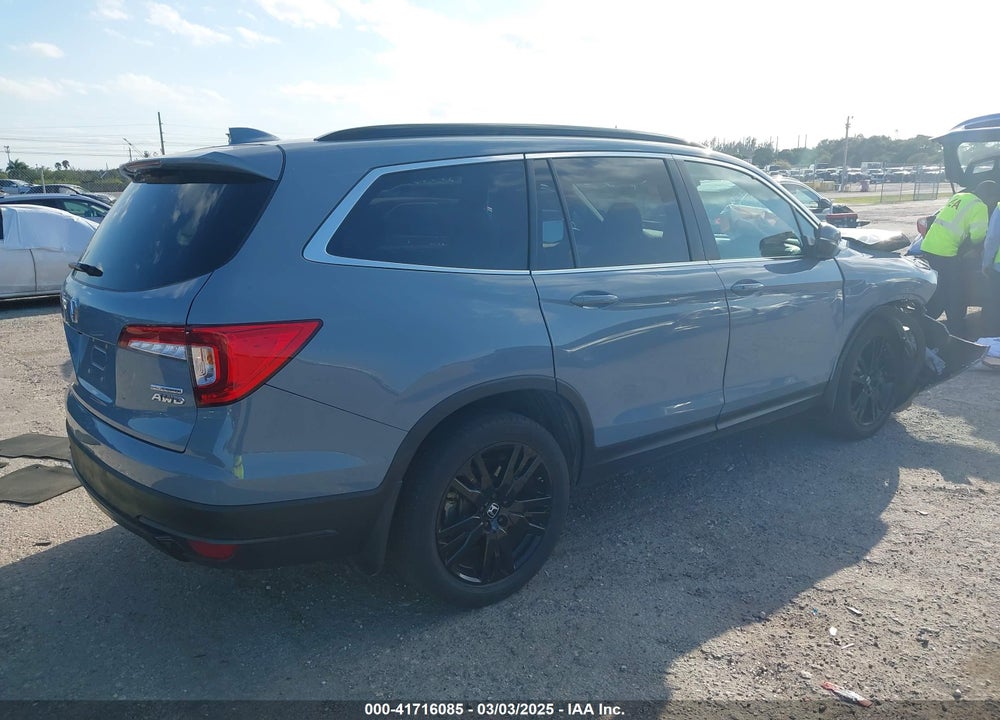 2022 HONDA PILOT VIN: 5FNYF6H29NB100195