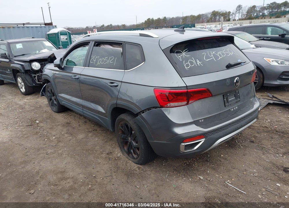 2022 VOLKSWAGEN TAOS VIN: 3VVWX7B23NM025476