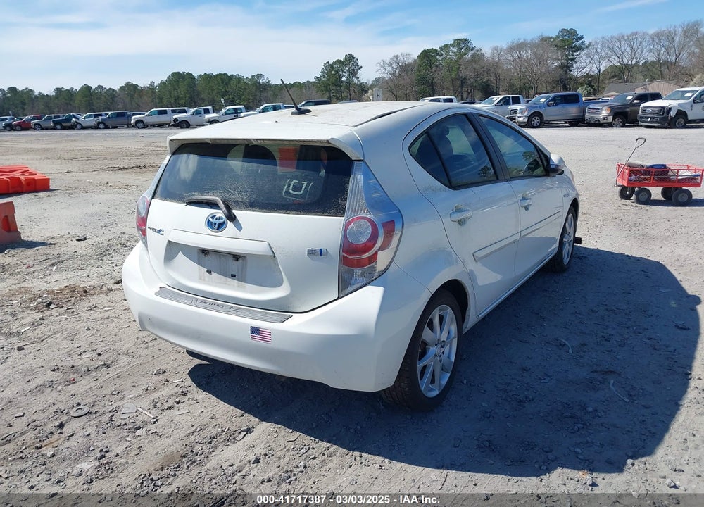 2012 TOYOTA PRIUS C FOUR VIN: JTDKDTB33C1007030