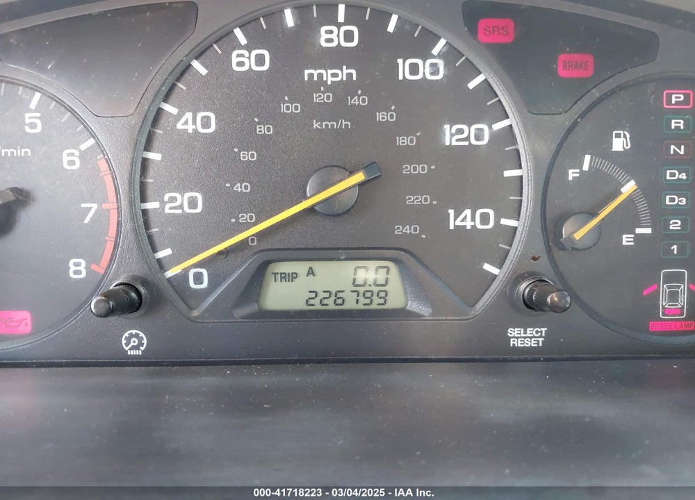 2000 HONDA ACCORD 3.0 EX VIN: 1HGCG2252YA006340