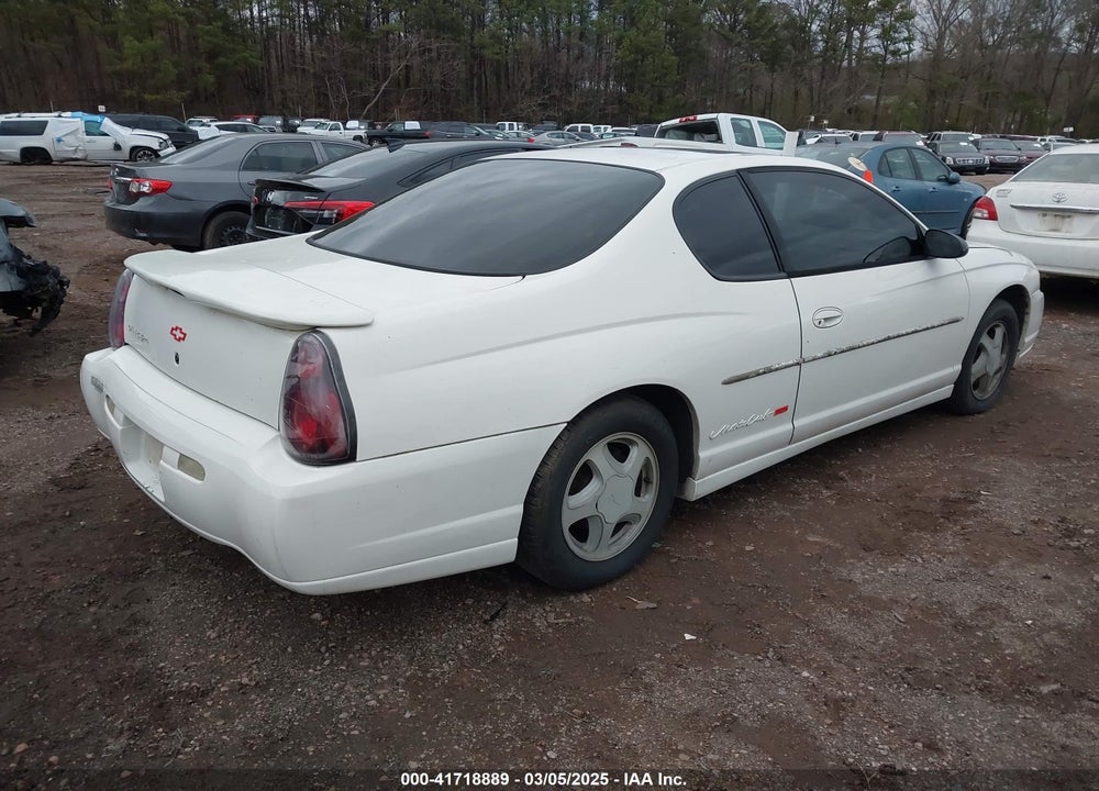 2001 CHEVROLET MONTE CARLO SS VIN: 2G1WX15K019138630