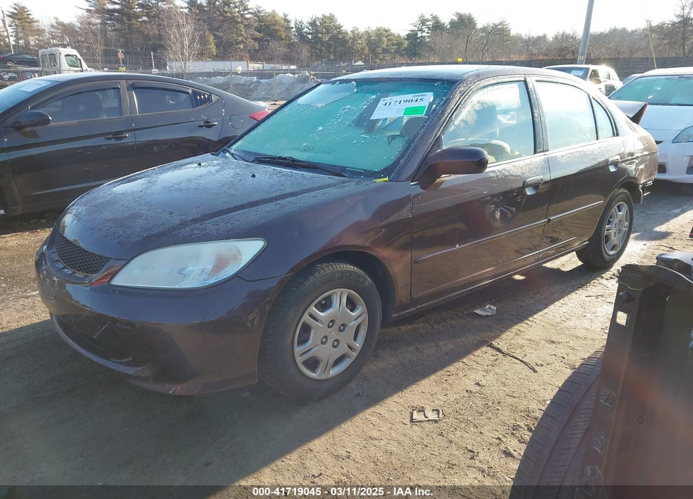 2001 HONDA CIVIC LX VIN: 2HGES16501H551438