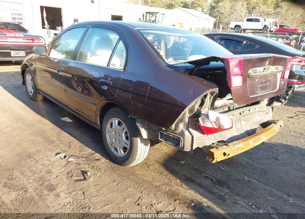 2001 HONDA CIVIC LX VIN: 2HGES16501H551438