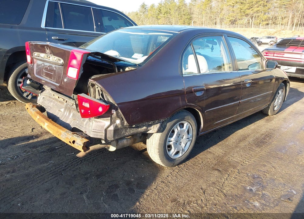 2001 HONDA CIVIC LX VIN: 2HGES16501H551438