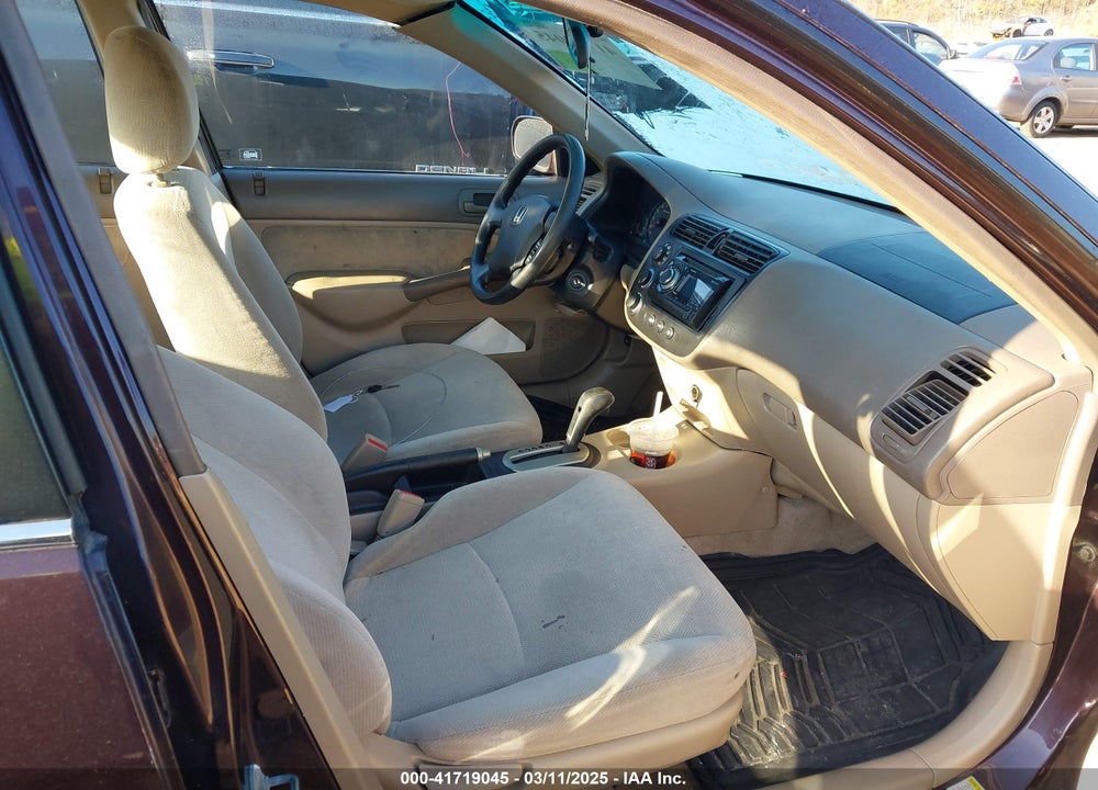 2001 HONDA CIVIC LX VIN: 2HGES16501H551438