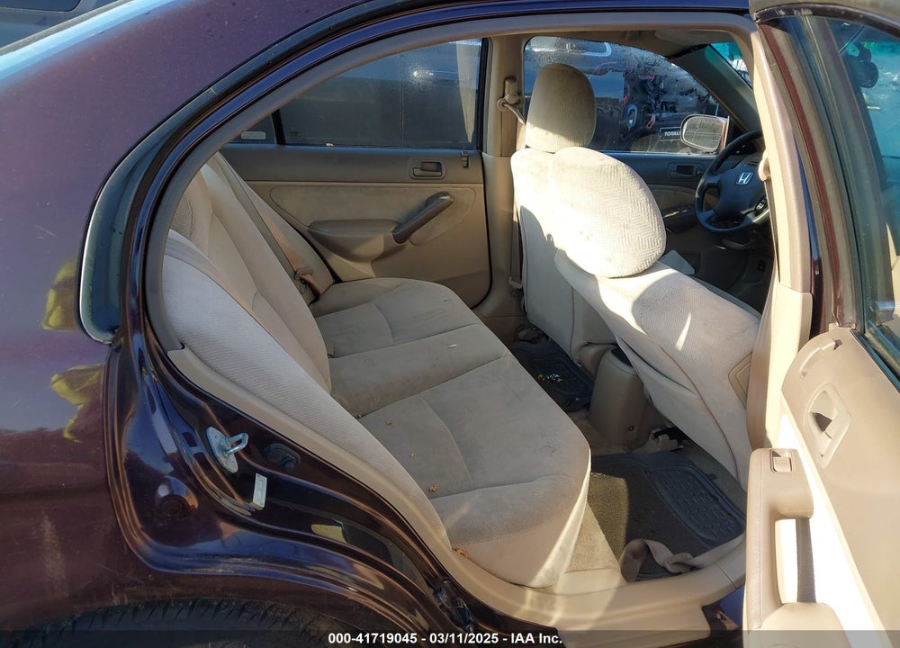 2001 HONDA CIVIC LX VIN: 2HGES16501H551438