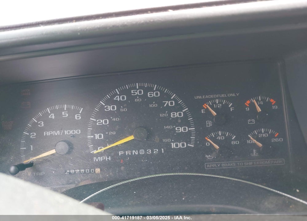 1997 CHEVROLET K1500 FLEETSIDE VIN: 2GCEK19R7V1238673
