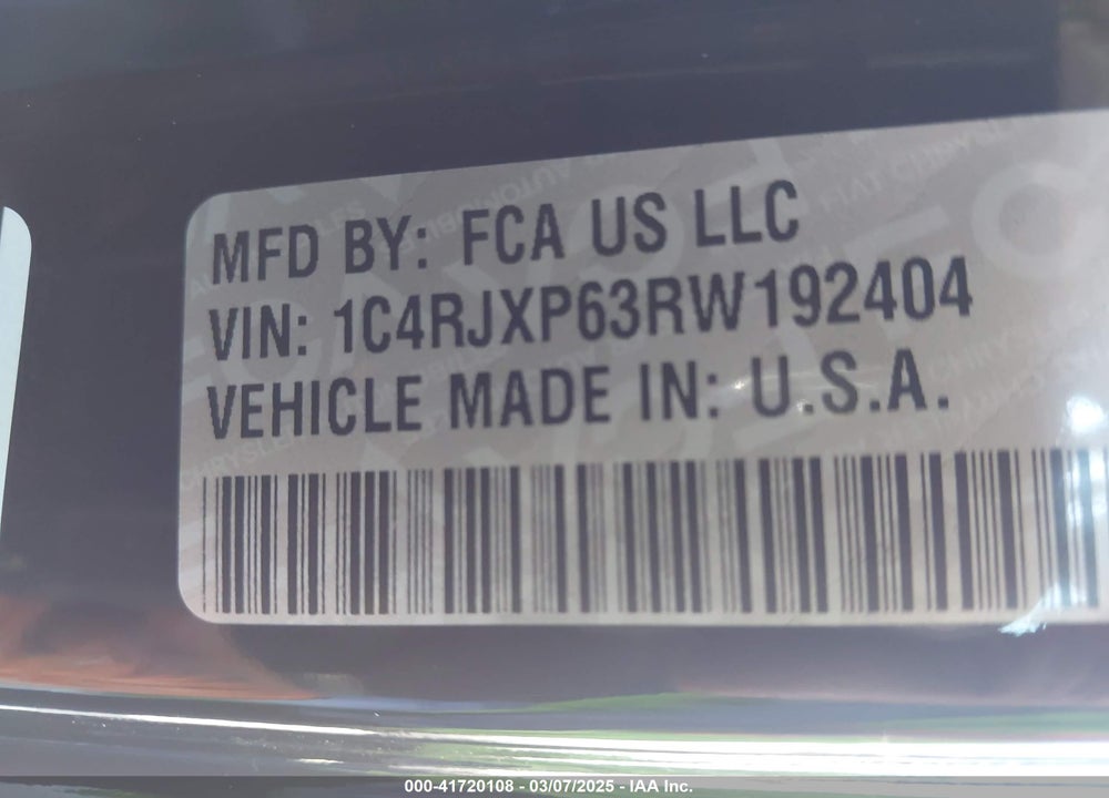 2024 JEEP WRANGLER 4XE SAHARA 4XE VIN: 1C4RJXP63RW192404