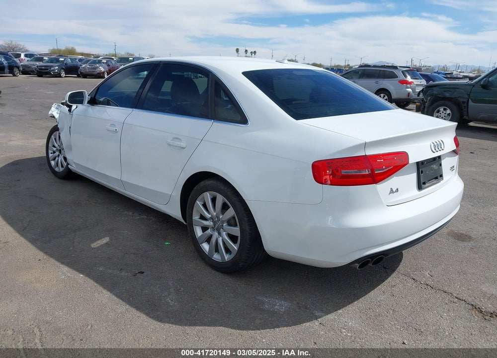 2013 AUDI A4 VIN: WAUBFAFL6DN039194