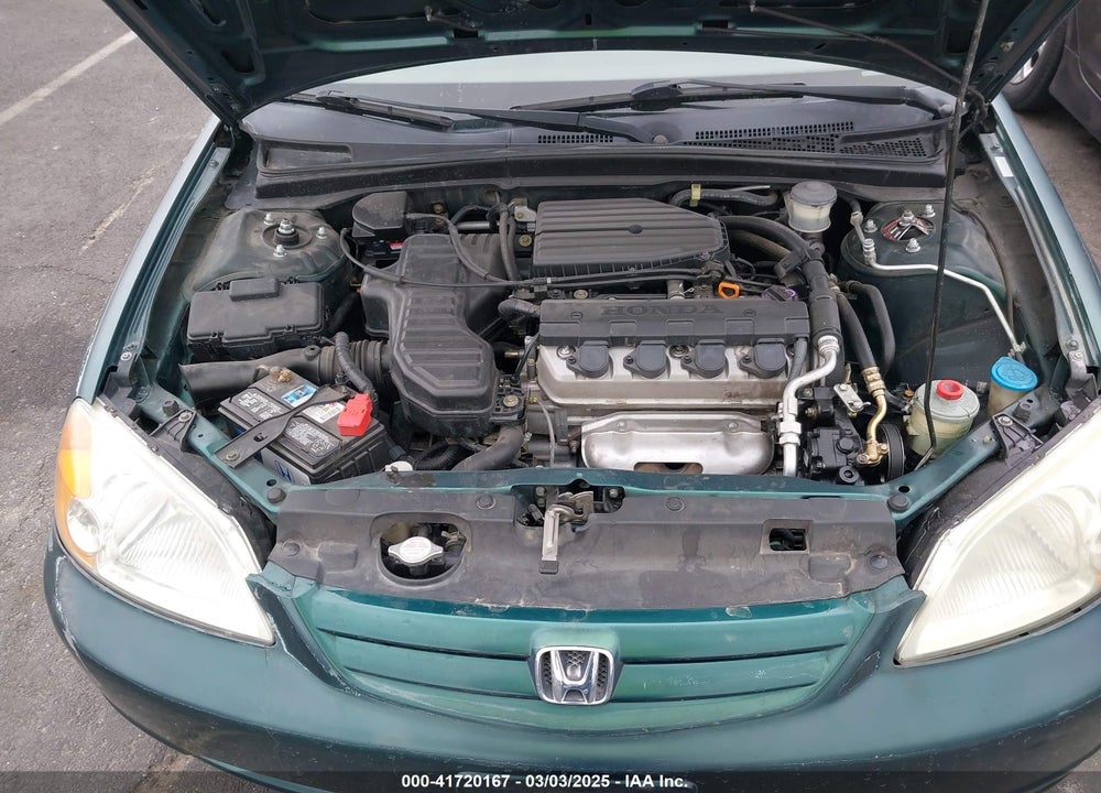 2001 HONDA CIVIC LX VIN: 2HGES16541H617103