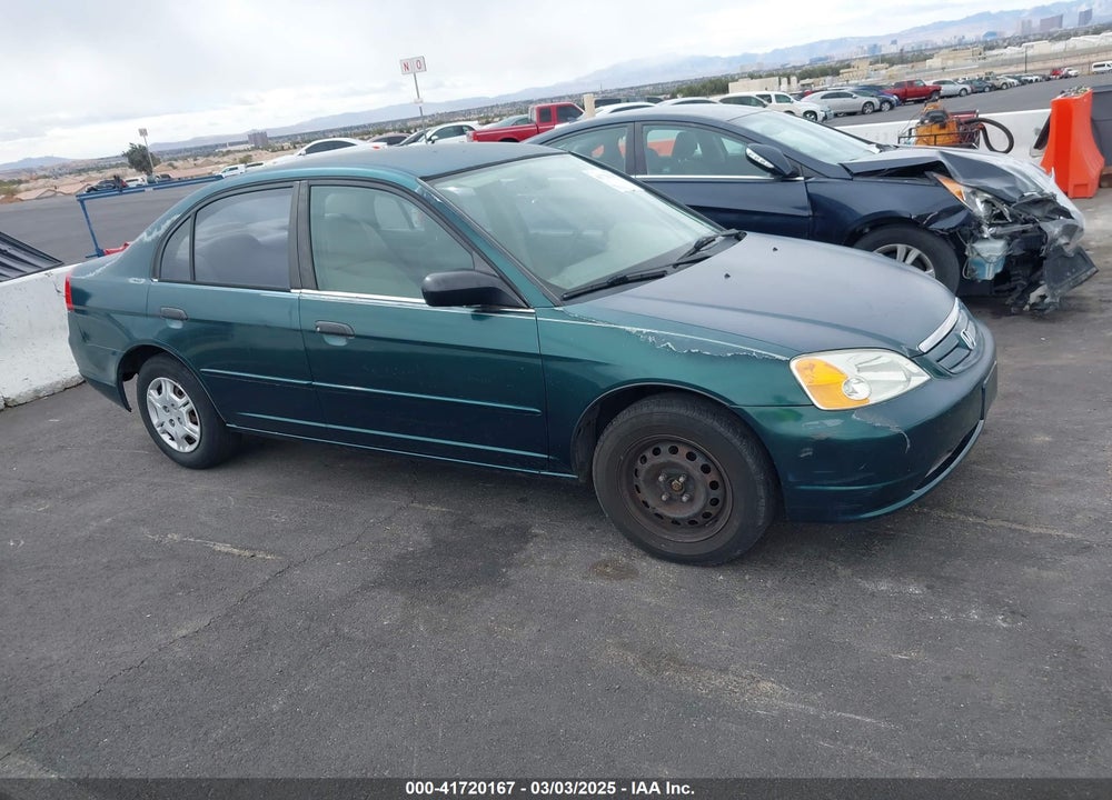 2001 HONDA CIVIC LX VIN: 2HGES16541H617103