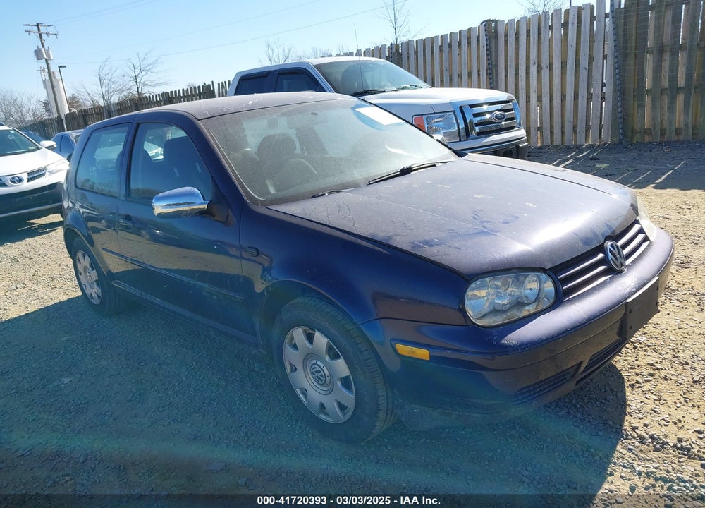 2002 VOLKSWAGEN GOLF VIN: 9BWBK61J124025519