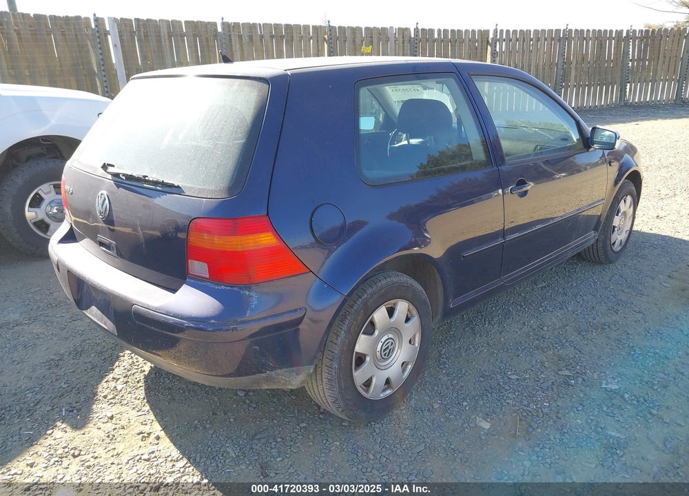 2002 VOLKSWAGEN GOLF VIN: 9BWBK61J124025519