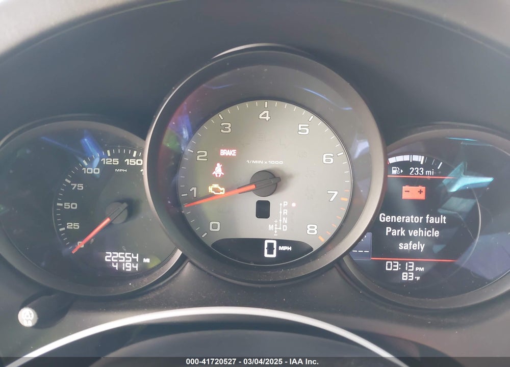 2015 PORSCHE MACAN VIN: WP1AB2A59FLB72666