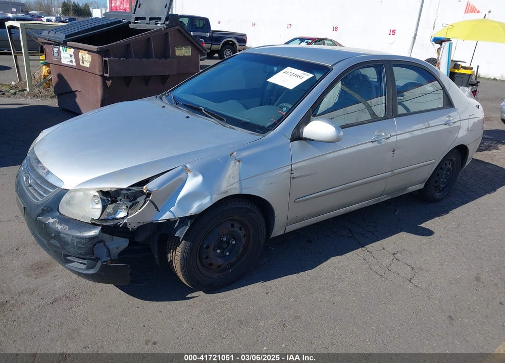 2009 KIA SPECTRA VIN: KNAFE221395666845