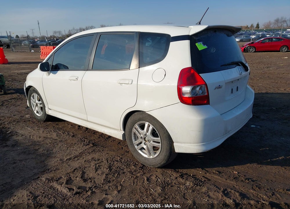 2007 HONDA FIT SPORT VIN: JHMGD38687S042250