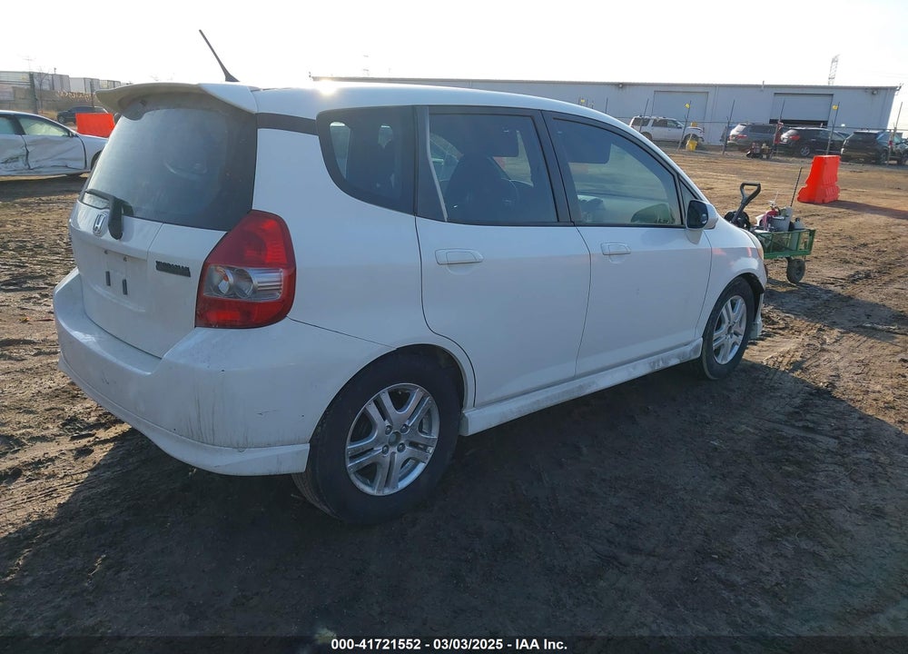 2007 HONDA FIT SPORT VIN: JHMGD38687S042250