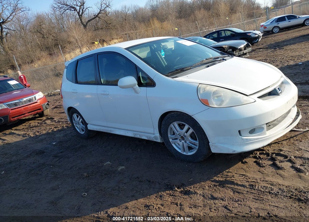 2007 HONDA FIT SPORT VIN: JHMGD38687S042250