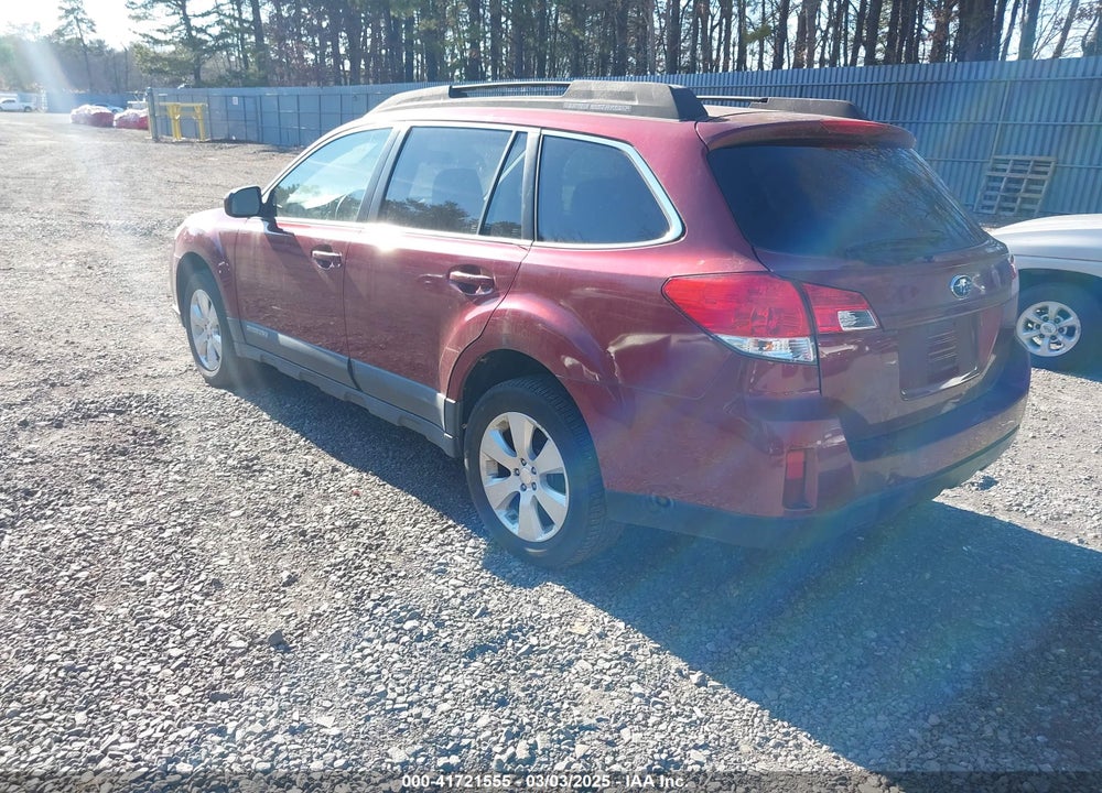 2011 SUBARU OUTBACK 2.5I PREMIUM VIN: 4S4BRBCC8B1327707