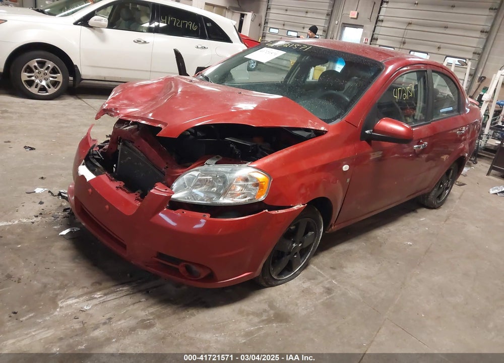 2008 CHEVROLET AVEO LT VIN: KL1TG56698B177977