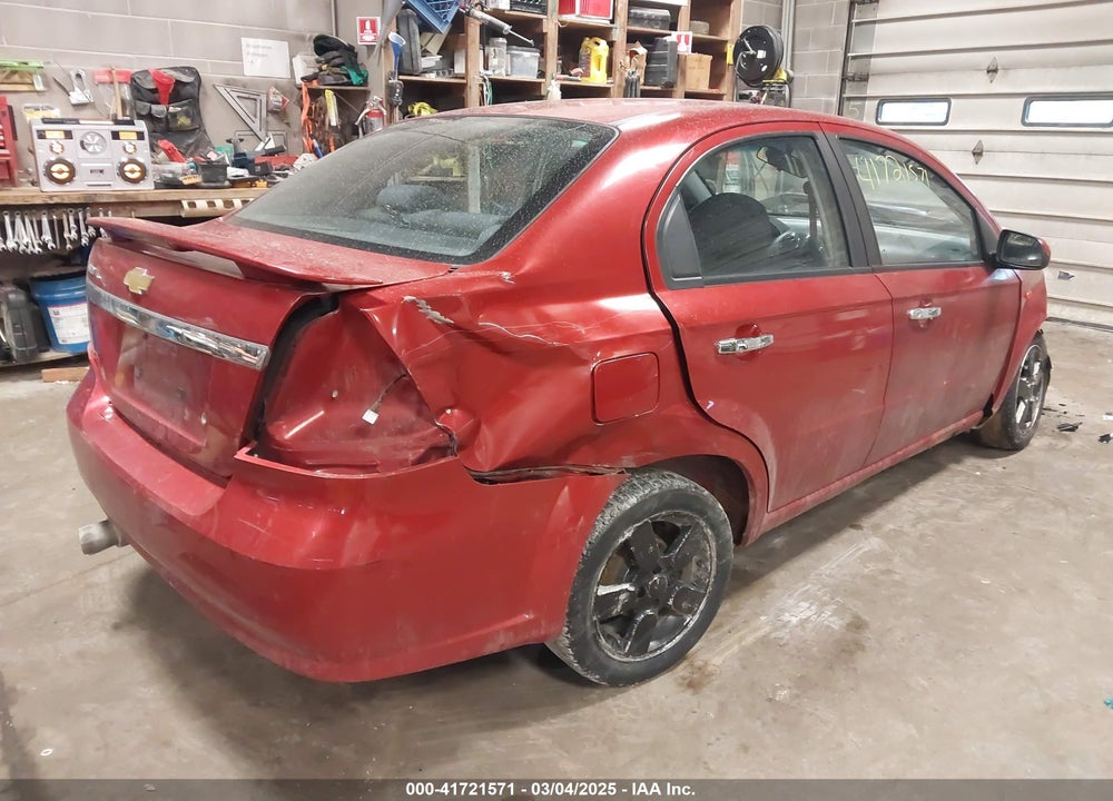 2008 CHEVROLET AVEO LT VIN: KL1TG56698B177977