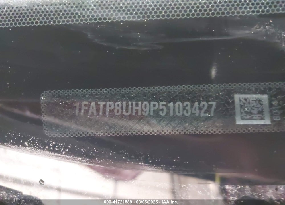 2023 FORD MUSTANG VIN: 1FATP8UH9P5103427