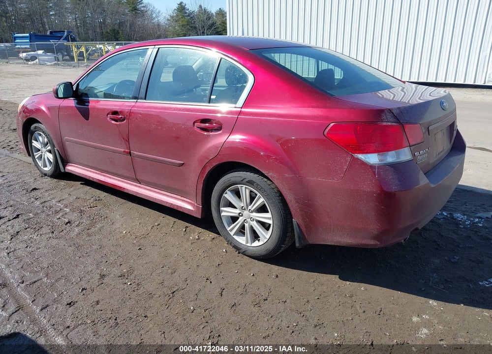 2012 SUBARU LEGACY VIN: 4S3BMBG62C3028758