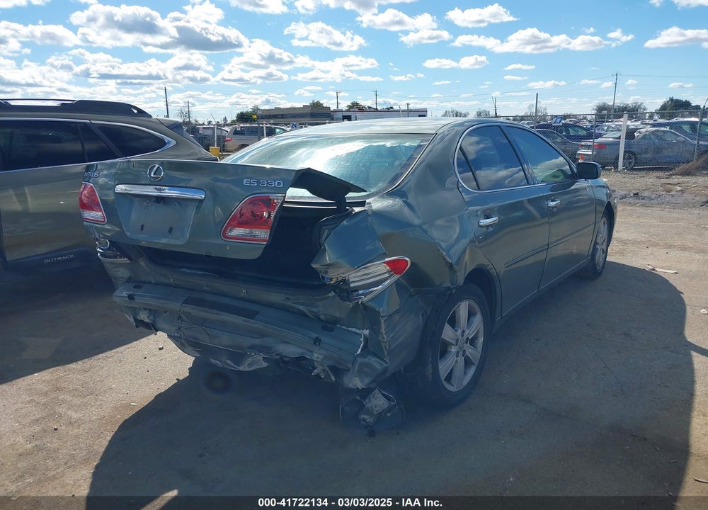 2005 LEXUS ES 330 VIN: JTHBA30G655098769