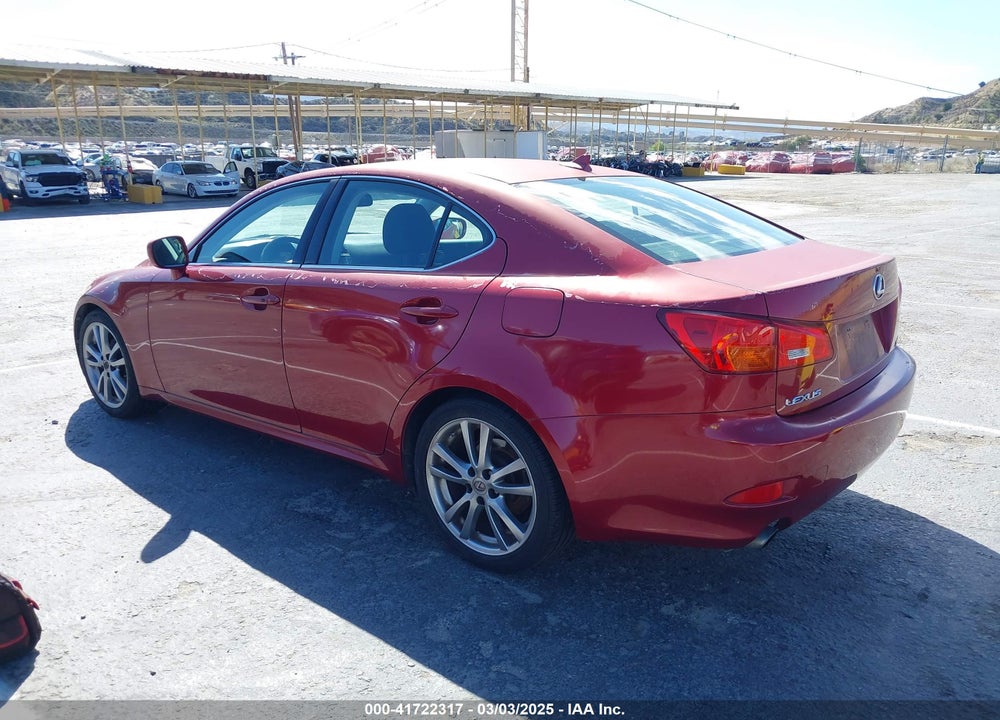 2008 LEXUS IS 250 VIN: JTHBK262082059975