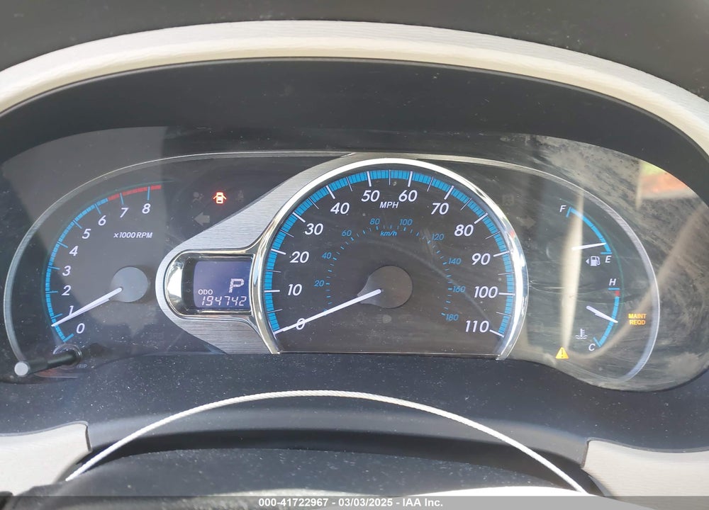 2011 TOYOTA SIENNA XLE VIN: 5TDDK3DC6BS017578
