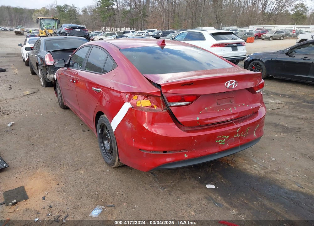 2017 HYUNDAI ELANTRA VIN: 5NPD84LF8HH192199
