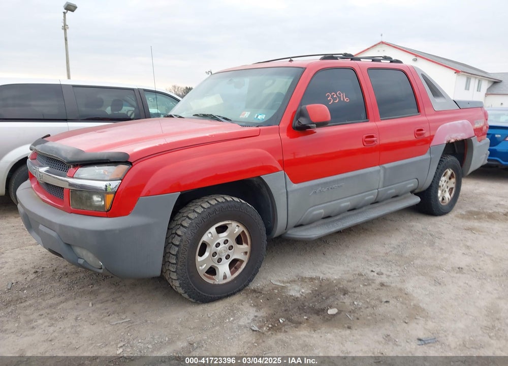 2002 CHEVROLET AVALANCHE 1500 VIN: 3GNEK13T92G125936