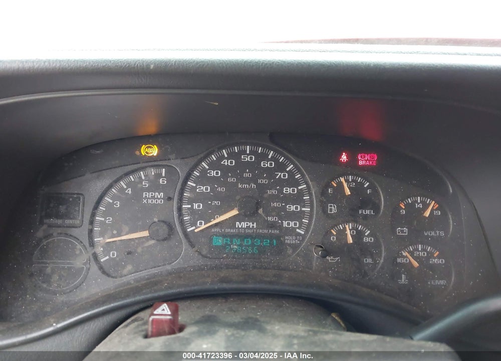 2002 CHEVROLET AVALANCHE 1500 VIN: 3GNEK13T92G125936