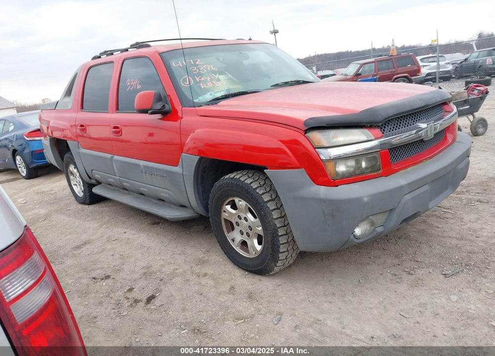 2002 CHEVROLET AVALANCHE 1500 VIN: 3GNEK13T92G125936