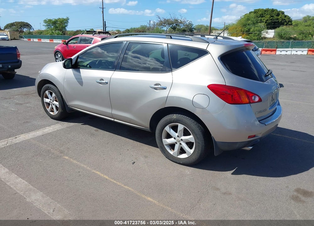 2009 NISSAN MURANO S VIN: JN8AZ18U19W003298
